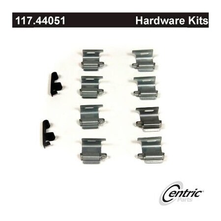 Centric Disc Brake Hardware Kit, Parts 117.44051